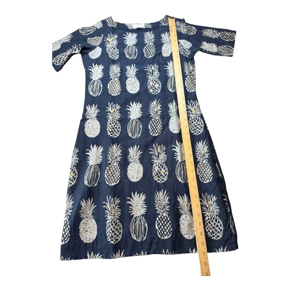 Bombay Paisley by Westside Navy Pineapple Print Dress Small - Picture 8 of 10